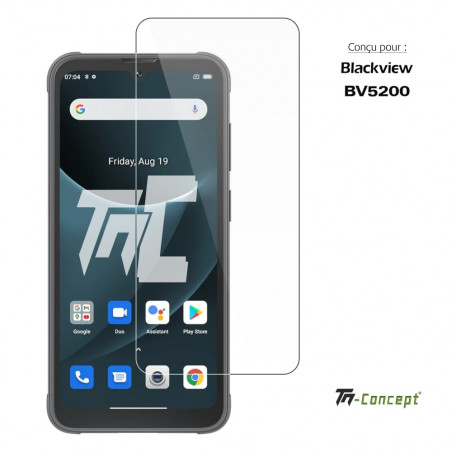 Blackview BV5200 - Verre trempé TM Concept® - Gamme Standard Premium - image couverture Blackview BV5200 - Verre trempé TM Concept® - Gamme Standard Premium - image couverture