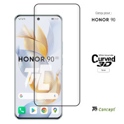 Honor 90 5G - Verre trempé 3D incurvé - Noir - TM Concept® - image couverture