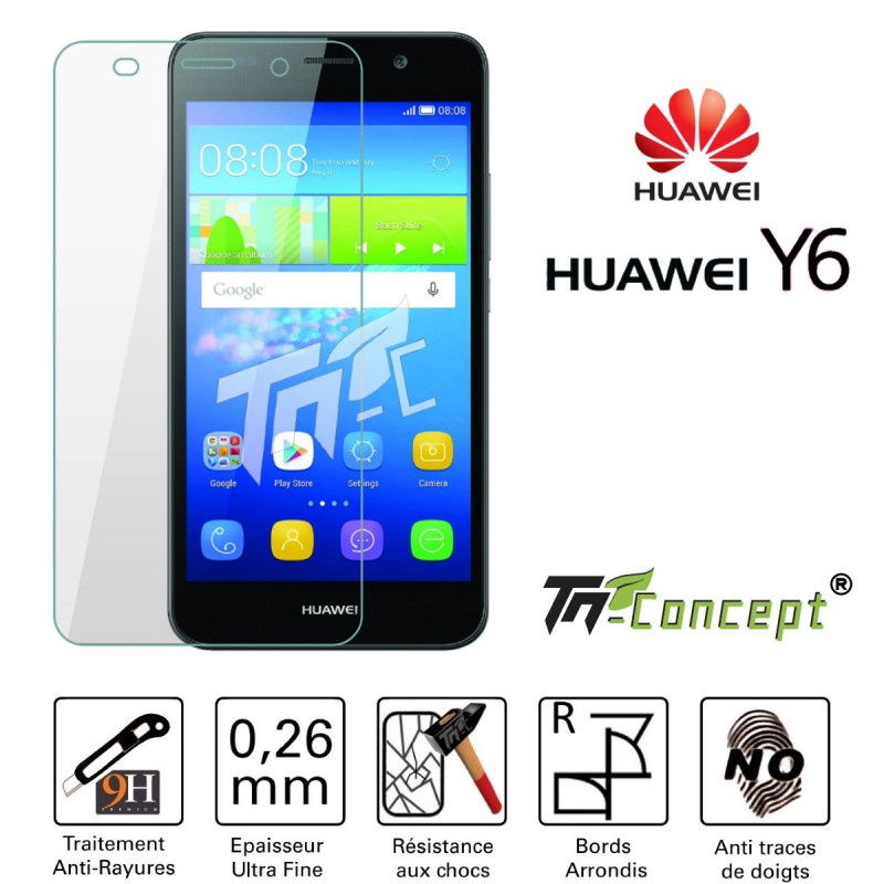 Huawei Y6 - Vitre de Protection Crystal - TM Concept®