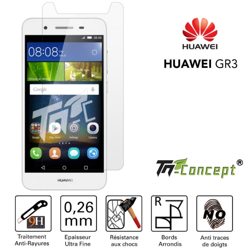 Huawei GR3 - Vitre de Protection Crystal - TM Concept®