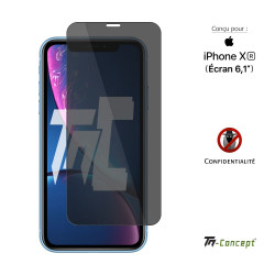 Apple iPhone XR - Verre trempé Anti-Espions - TM Concept® - image couverture