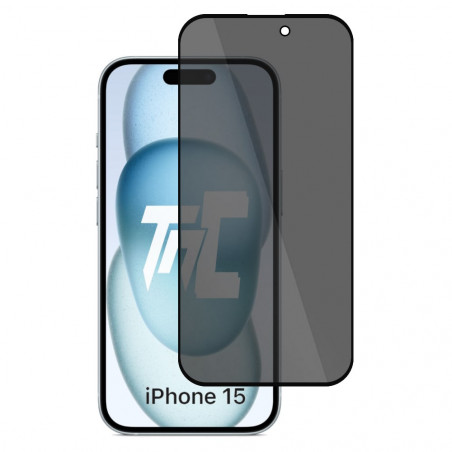 Apple iPhone 15 - Verre trempé Anti-Espions - Intégral Privacy - TM-Concept® - image principale