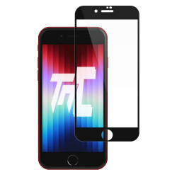 Apple iPhone SE (2022) - Verre trempé intégral Protect Noir - adhérence 100% nano-silicone - TM Concept® - image principale