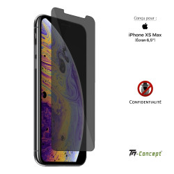 Apple iPhone XS Max - Verre trempé teinté Anti-Espions - TM Concept® - image couverture