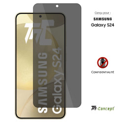 Samsung Galaxy S24 - Verre trempé Anti-Espions - TM Concept® - image couverture