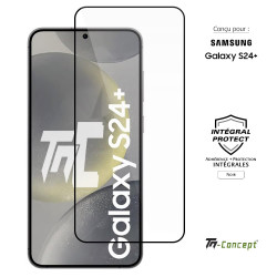 Samsung Galaxy S24 Plus - Verre trempé intégral Protect - Noir - TM Concept® - image couverture