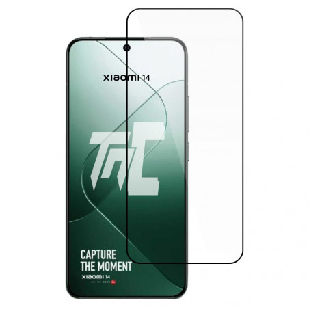 Xiaomi 14 - Verre trempé intégral Protect - Noir - TM-Concept® - image principale