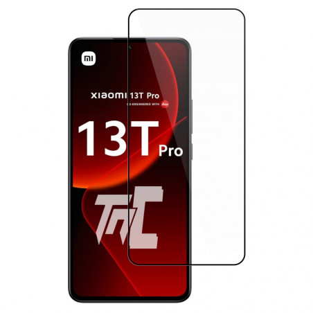 Xiaomi 13T Pro - Verre trempé intégral Protect - Noir - TM-Concept® - image principale