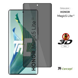 Honor Magic 5 Lite - Verre trempé 3D Privacy (teinté anti-espion) - TM Concept® - image couverture