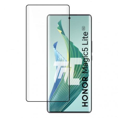 Honor Magic 5 Lite - Verre trempé incurvé 3D Silicone - Noir - TM-Concept® - image principale