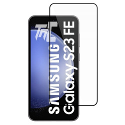 Samsung Galaxy S23 FE - Verre trempé intégral Protect - Noir - TM Concept® - image principale