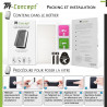 Samsung Galaxy S23 FE - Verre trempé Anti-Espions - TM Concept® - Contenu et notice