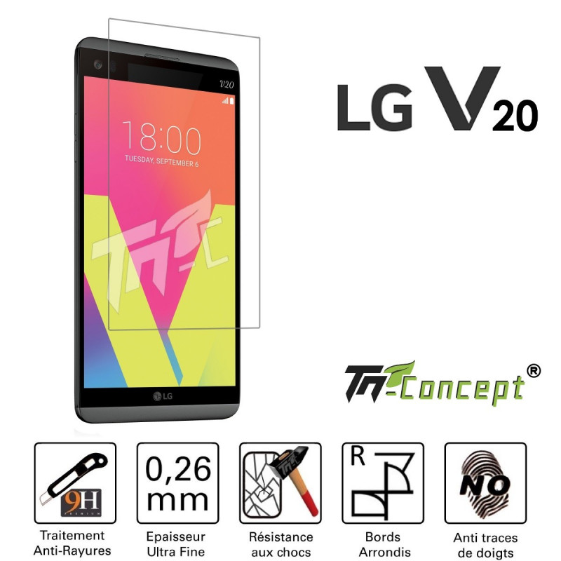 LG V20 - Vitre de Protection Crystal - TM Concept®