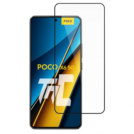 Xiaomi Poco X6 5G - Verre trempé intégral Protect - Noir - TM-Concept® - image principale