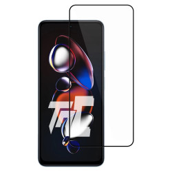 Xiaomi Redmi Note 12T Pro - Verre trempé intégral Protect - Noir - TM Concept® - image principale