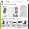 Xiaomi Redmi Note 12T Pro - Verre trempé Anti-Espions - Intégral Privacy - TM Concept® - Contenu et notice