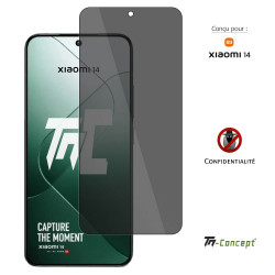 Xiaomi 14 - Verre trempé Anti-Espions - TM Concept® gamme Privacy - image couverture