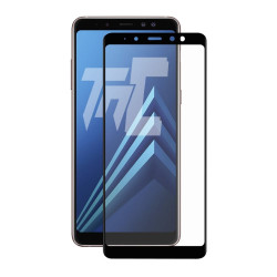 Samsung Galaxy A8 (2018) - Verre trempé intégral Protect - Noir - TM Concept® - image principale