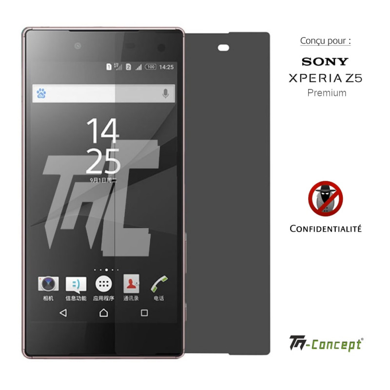 Sony Xperia Z5 Premium - Verre trempé Anti-Espions - TM Concept® Privacy - image couverture