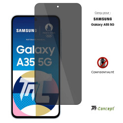 Samsung Galaxy A35 5G - Verre trempé Anti-Espions - TM Concept® gamme Privacy - image couverture