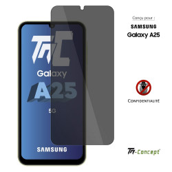 Samsung Galaxy A25 5G - Verre trempé Anti-Espions - TM Concept® gamme Privacy - image couverture