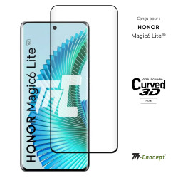 Honor Magic 6 Lite 5G - Verre trempé 3D incurvé - Noir - TM Concept® - image couverture
