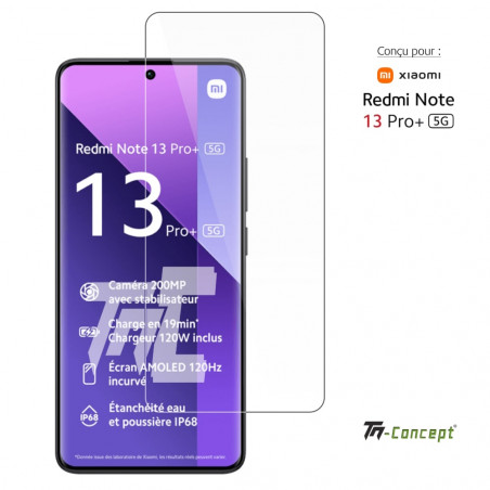 Xiaomi Redmi Note 13 Pro+ 5G - Verre trempé TM Concept® - Gamme Standard Premium - image couverture