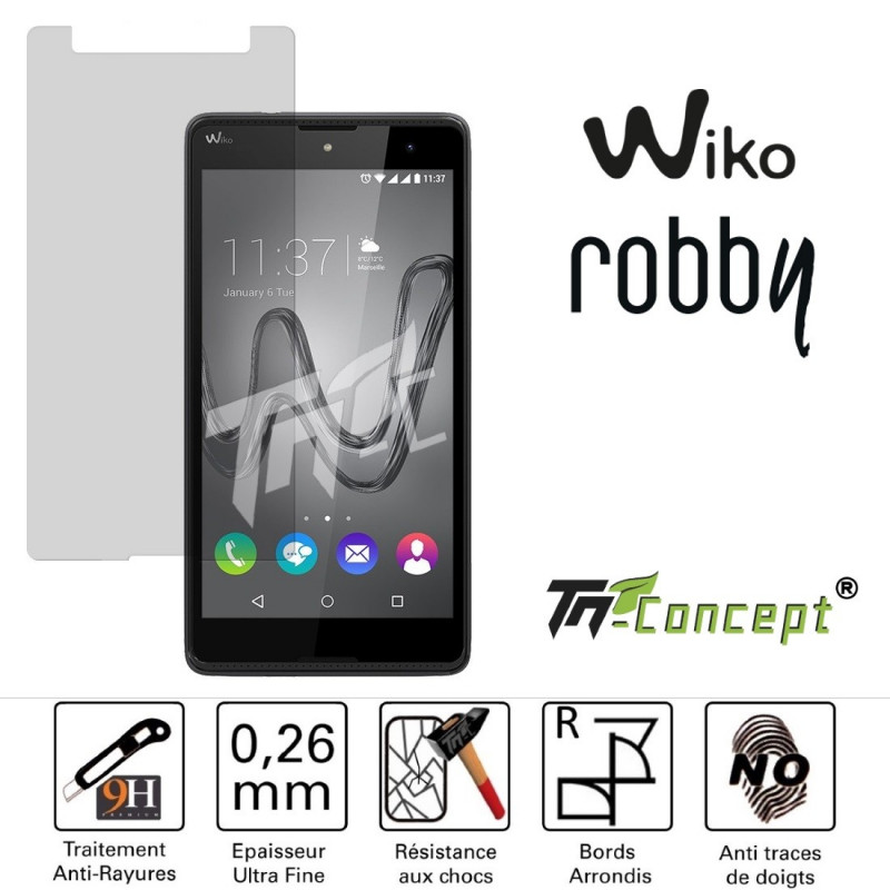 Wiko Robby - Vitre de Protection Crystal - TM Concept®