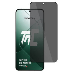 Xiaomi 14 - Verre trempé teinté intégral - Noir - TM Concept® - gamme Intégral Privacy - image principale