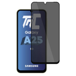 Samsung Galaxy A25 5G - Verre trempé teinté intégral - Noir - TM Concept® - gamme Intégral Privacy - image principale