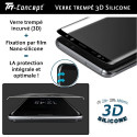 Xiaomi 12 - Verre trempé incurvé 3D Silicone - Noir - TM-Concept® - adhérence Gamme 3D Silicone