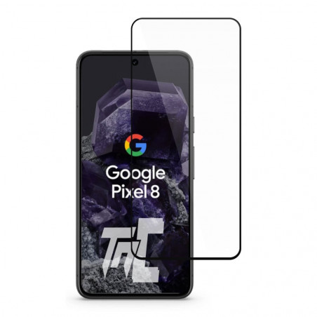 Google Pixel 8 - Verre trempé intégral Protect - Noir - TM-Concept® - image principale