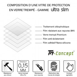 Apple iPhone 5 / 5C /5S / SE - Verre trempé Ultra Slim 0,15mm - TM Concept®