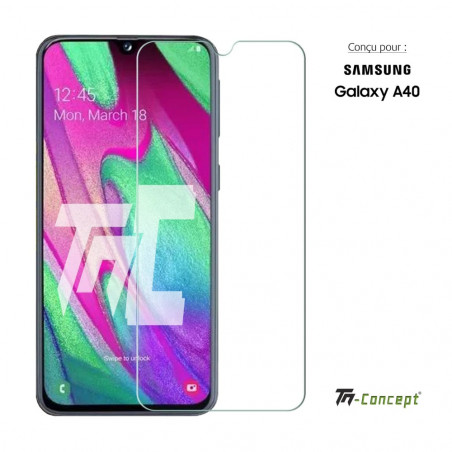 Samsung Galaxy A40 - Verre trempé TM Concept® - Gamme Standard Premium - image couverture