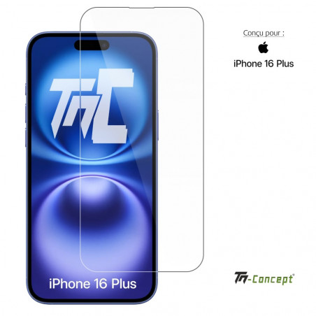 Apple iPhone 16 Plus - Verre trempé TM Concept® - Gamme Standard Premium - image couverture