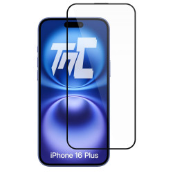 Apple iPhone 16 Plus - Verre trempé intégral Protect - Noir - TM Concept® - image principale