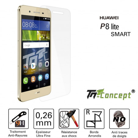 Huawei P8 Lite Smart - Vitre de Protection Crystal - TM Concept®