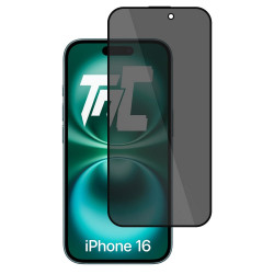 Apple iPhone 16 - Verre trempé teinté intégral - Noir - TM Concept® - gamme Intégral Privacy - image principale