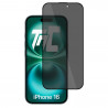 Apple iPhone 16 - Verre trempé teinté intégral - Noir - TM Concept® - gamme Intégral Privacy - image principale