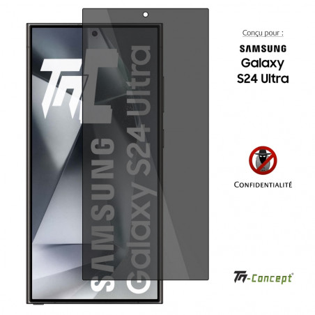 Samsung Galaxy S24 Ultra - Verre trempé Anti-Espions - TM Concept® gamme Privacy - image couverture