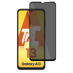 Samsung Galaxy A13 - Verre trempé teinté intégral - Noir - TM Concept® - gamme Intégral Privacy - image principale