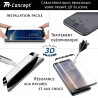 # - Verre trempé incurvé 3D Silicone - TM Concept® - Caractéristiques verre trempé