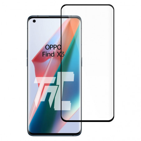 Oppo Find X3 - Verre trempé incurvé 3D Silicone - TM-Concept® - image principale