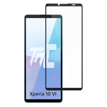 Sony Xperia 10 VI - Verre trempé intégral Protect - Noir - TM-Concept® - image principale