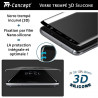 # - Verre trempé incurvé 3D Silicone - TM Concept® - adhérence Gamme 3D Silicone