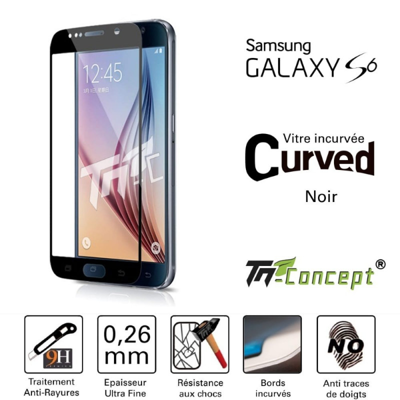 Samsung Galaxy S6 - Vitre de Protection 3D Curved - TM Concept®