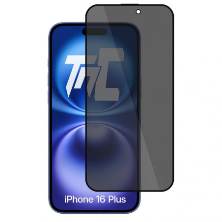 Apple iPhone 16 Plus - Verre trempé teinté intégral - Noir - TM-Concept® - gamme Intégral Privacy - image principale