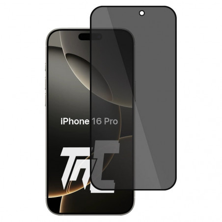 Apple iPhone 16 Pro - Verre trempé teinté intégral - Noir - TM-Concept® - gamme Intégral Privacy - image principale