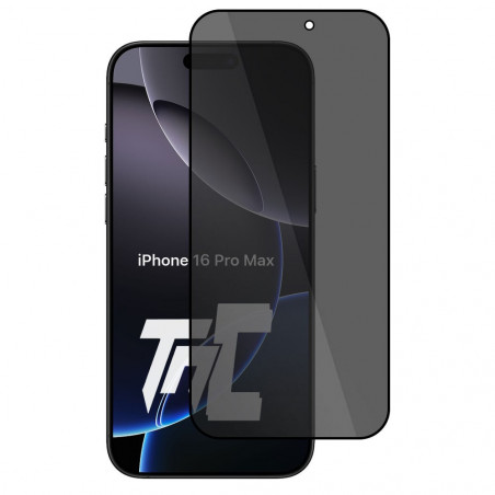 Apple iPhone 16 Pro Max - Verre trempé teinté intégral - Noir - TM-Concept® - gamme Intégral Privacy - image principale