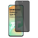 Samsung Galaxy S24 FE - Verre trempé teinté intégral - Noir - TM-Concept® - gamme Intégral Privacy - image principale